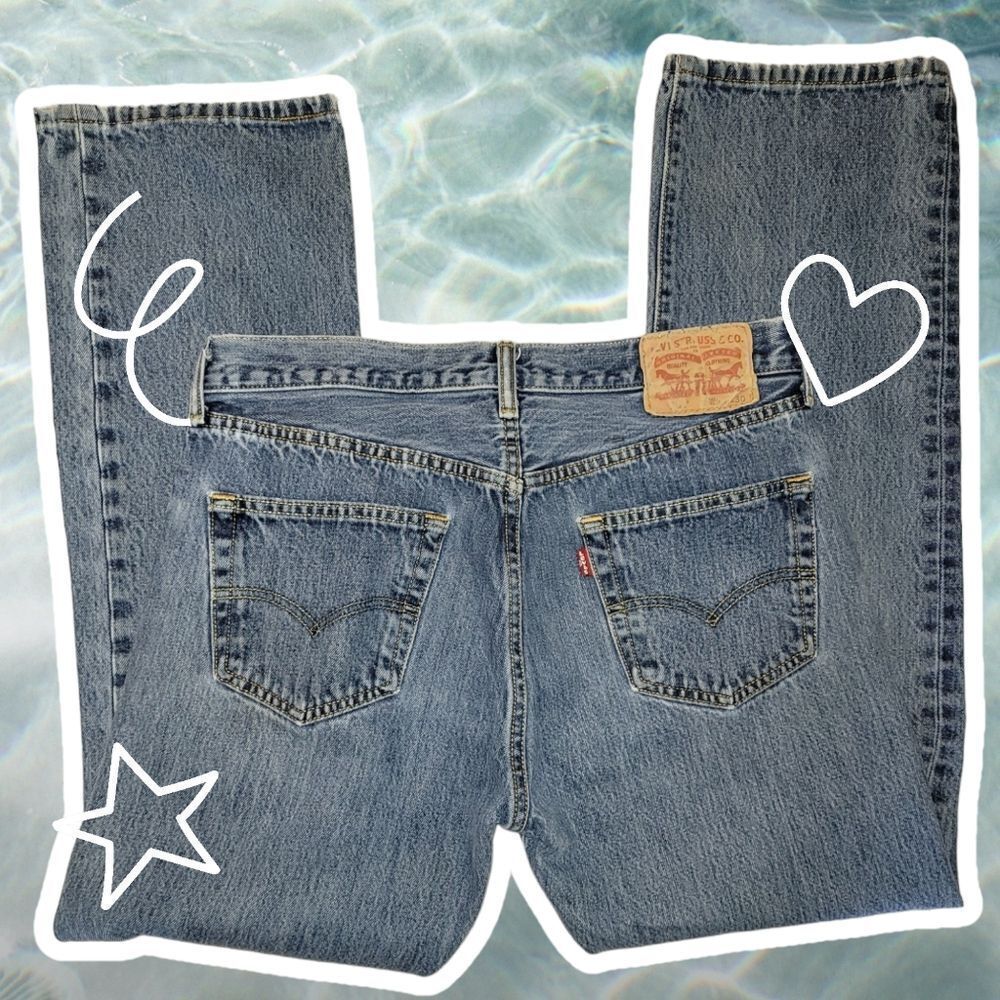 Levi's 501 Button fly 33 x 30 High waist Wedgie - Picture 5 of 16